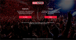 Desktop Screenshot of livenation.be