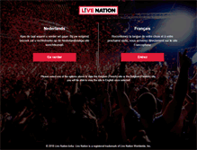 Tablet Screenshot of livenation.be
