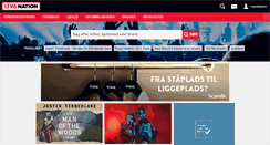 Desktop Screenshot of livenation.dk