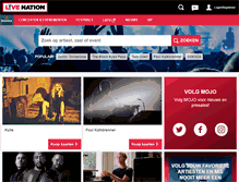 Tablet Screenshot of livenation.nl