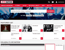 Tablet Screenshot of livenation.pl