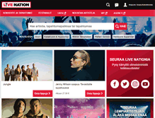 Tablet Screenshot of livenation.fi